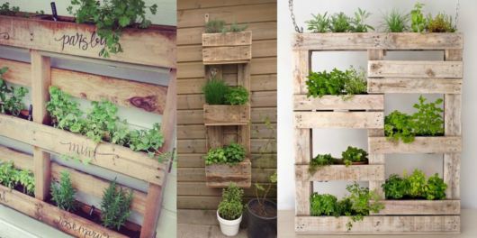 Horta em pallet