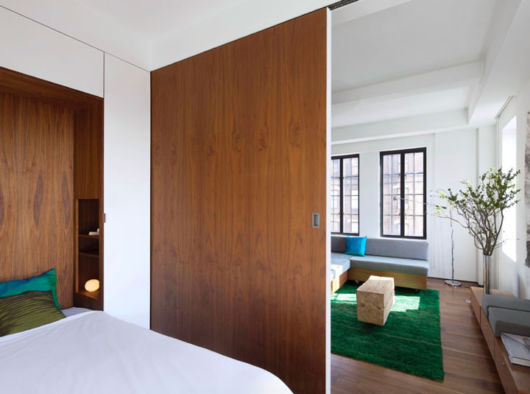 Porta embutida de correr