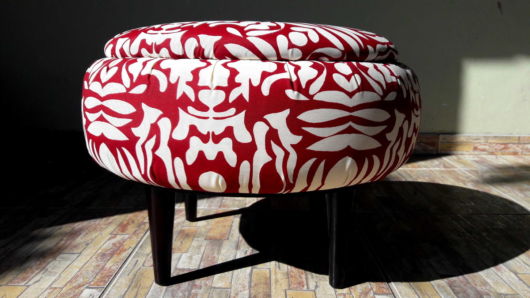 Puff de pneu revestido de tecido