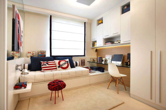 quarto de solteiro planejado