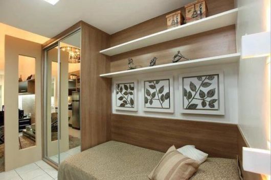 quarto de solteiro planejado