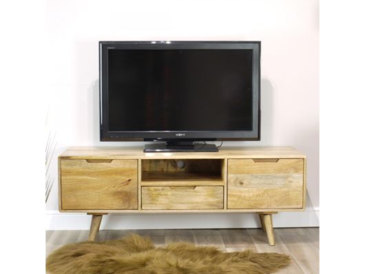 Rack retrô de madeira grande