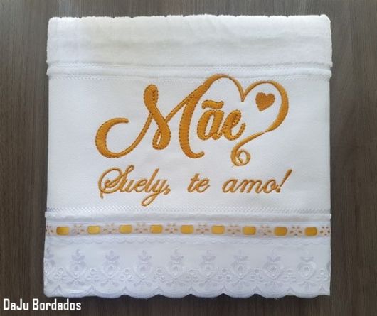 toalha personalizada mãe