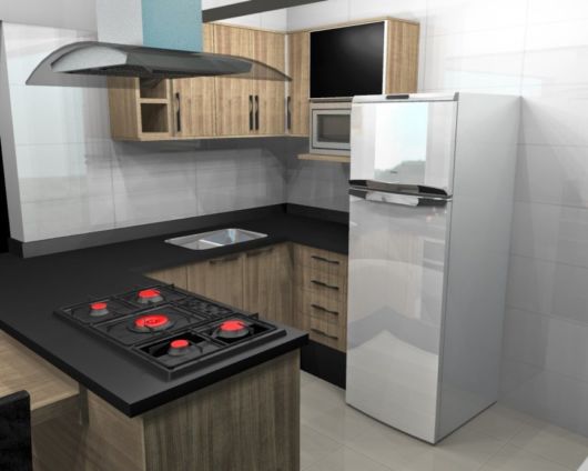 Cozinha planejada pequena