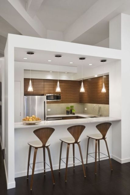 Cozinha moderna e pequena