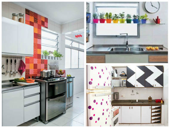 Cozinha simples e pequena