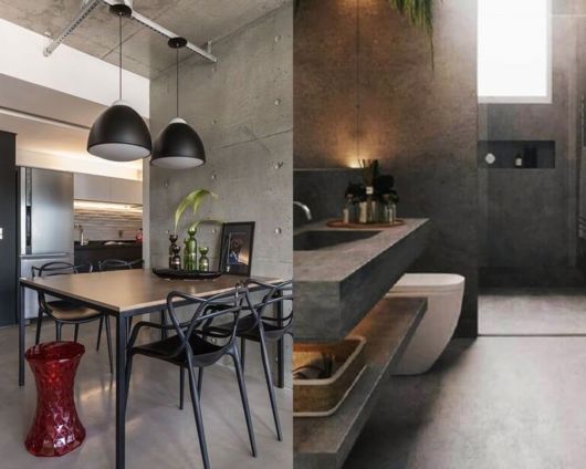 piso de concreto queimado