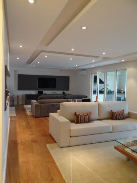 Rebaixamento de gesso para sala