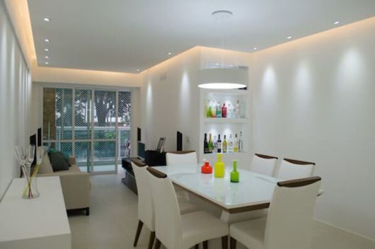 Rebaixamento de gesso para sala