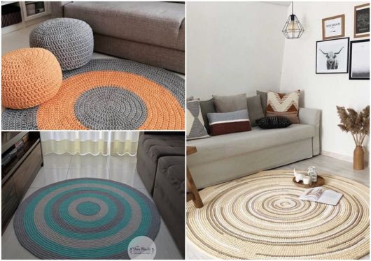 modelos de tapete redondo