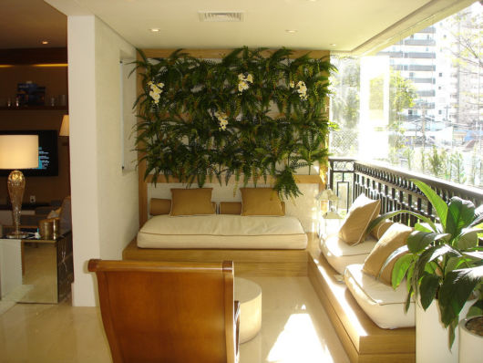Enfeite de parede de plantas.