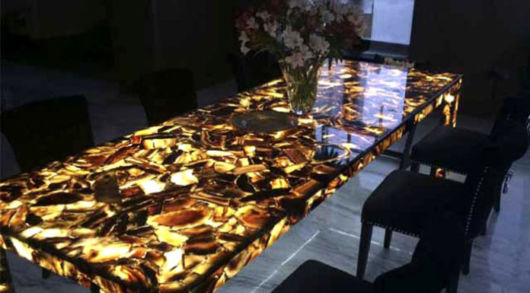 Porcelanato líquido 3D nos móveis