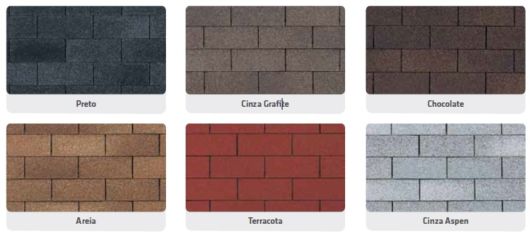 cores de telha Shingle