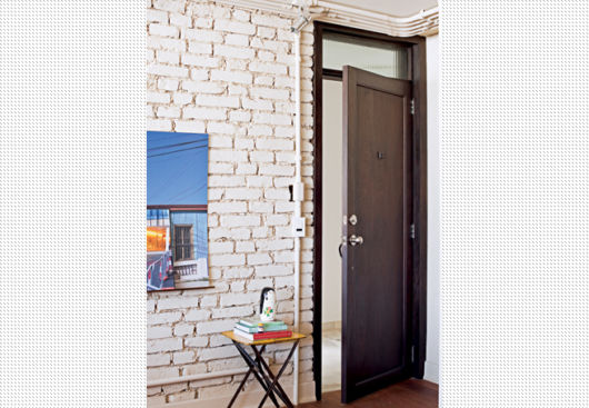 Tijolo branco pintado