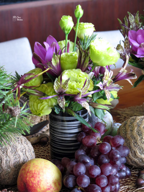 Mesa de Natal com frutas