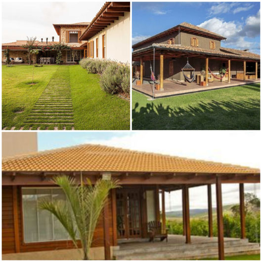 Casas de fazenda rústicas