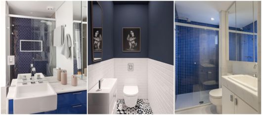 banheiro azul marinho
