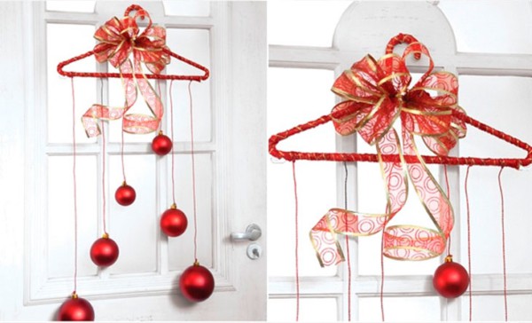 decoraçao de natal com cabides 36