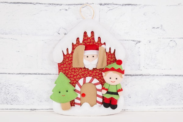 decoração de natal com feltro 54