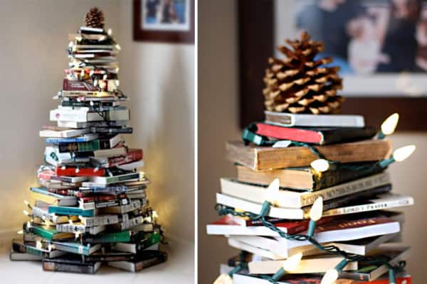 decoração de natal com livros 35