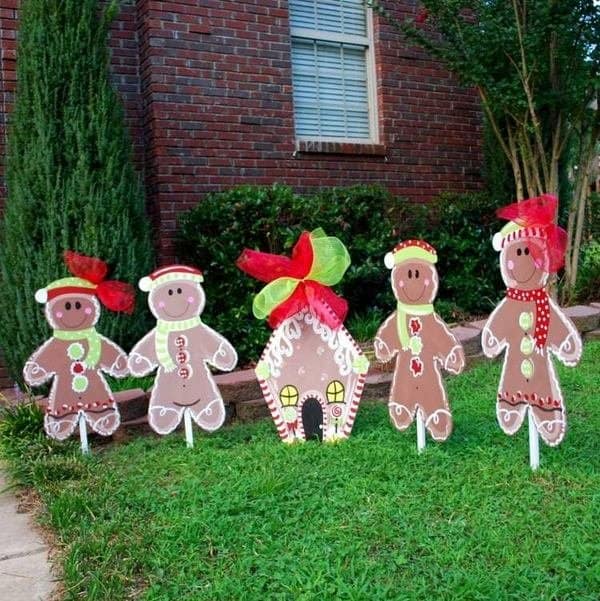 enfeites com madeira para jardim de natal 18