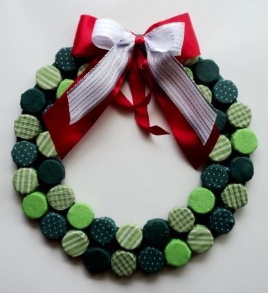 guilanda com tampinhas