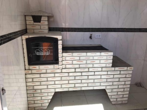 fogão a lenha pré moldado com forno