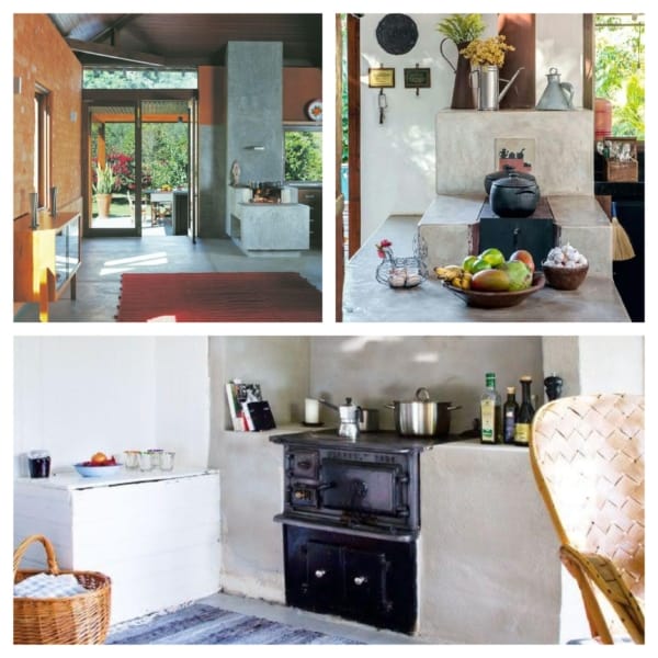 fogão a lenha rústico