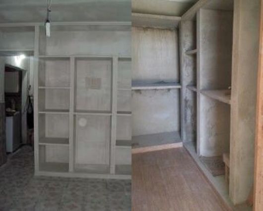 guarda-roupa embutido em alvenaria