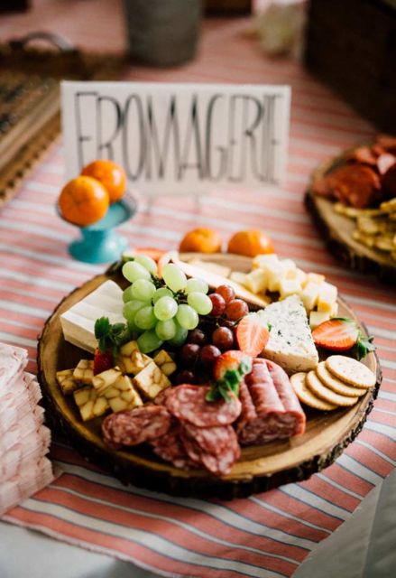 Mesa de Natal com frios