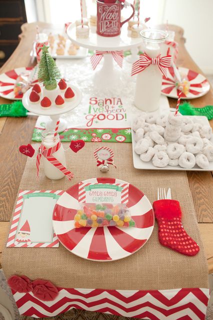 Mesa de Natal com doces