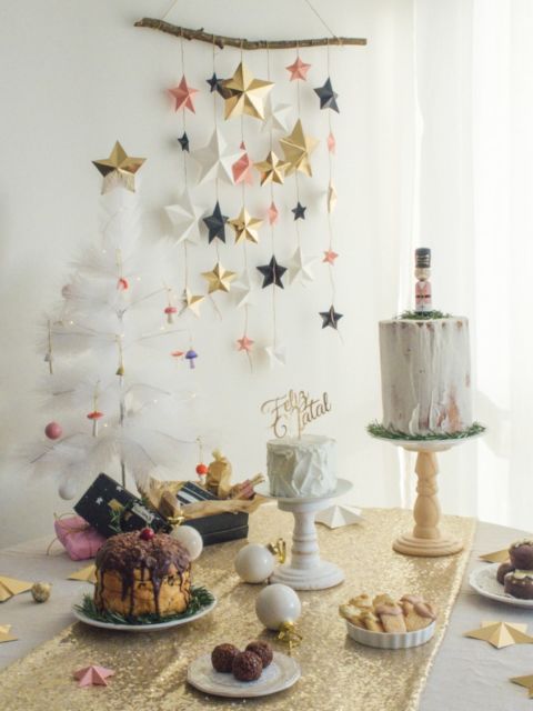 Mesa de Natal com doces