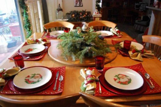 Mesa de Natal simples