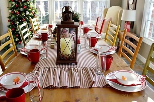 Mesa de Natal simples