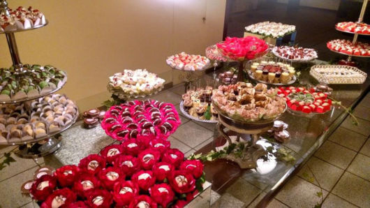 Mesa de Natal com doces