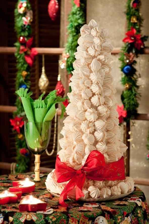 Mesa de Natal com doces