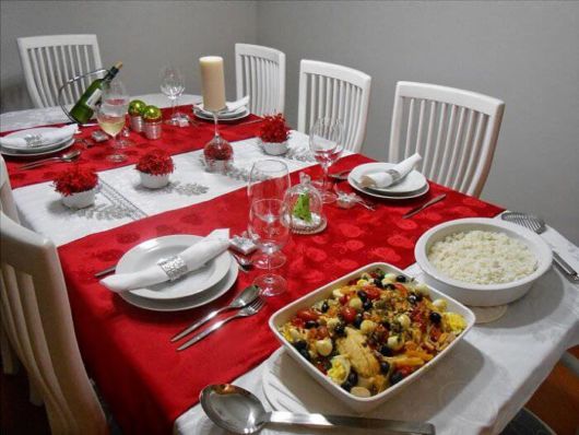 Mesa de Natal simples