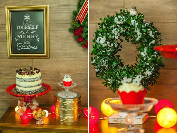 Mesa de Natal com doces