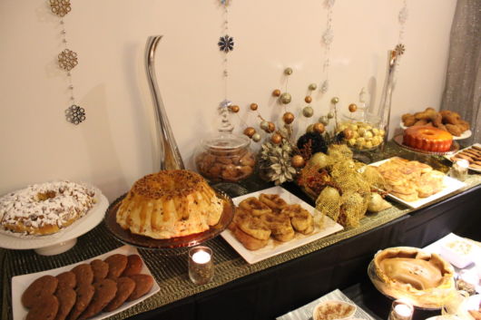 Mesa de Natal com doces