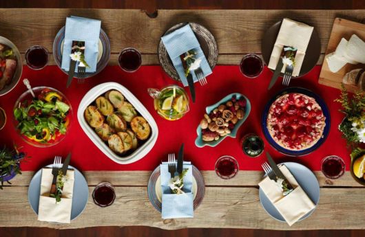 Mesa de Natal simples