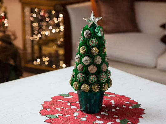 Mesa de Natal com doces