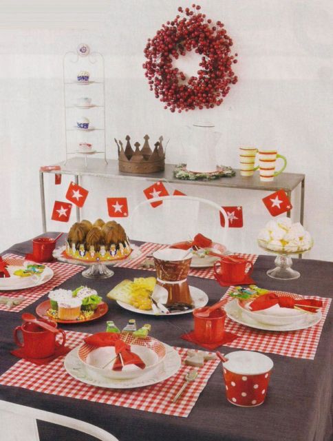 Mesa de Natal simples