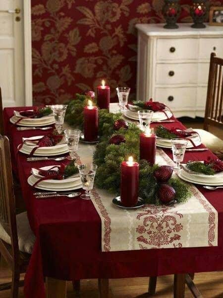 mesa decorada para natal 05