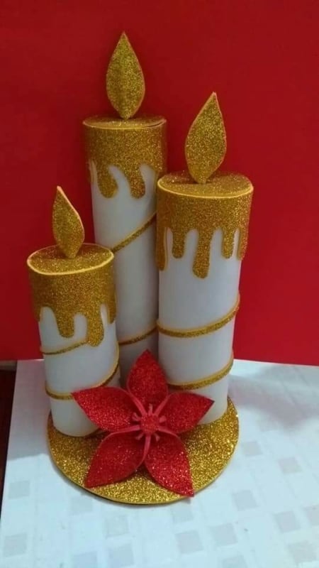 velas de EVA para o natal 49