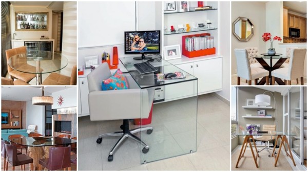 modelos de mesa de vidro