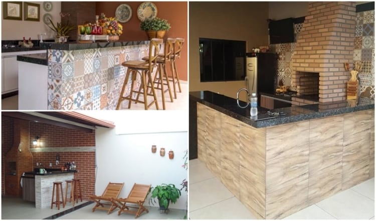 balcão para churrasqueira de piso