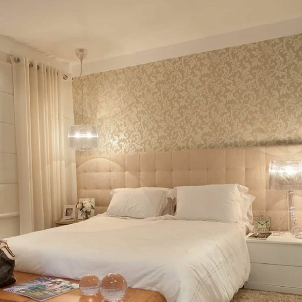  papel de parede para quarto de casal clean