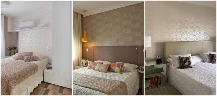 papel de parede bege na decoração