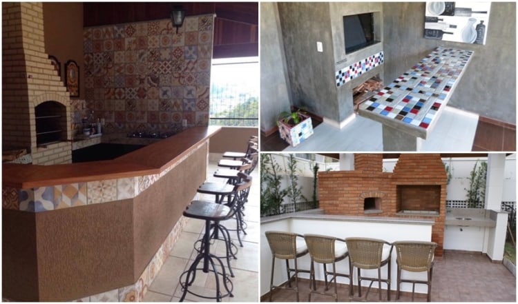 balcão para churrasqueira de alvenaria