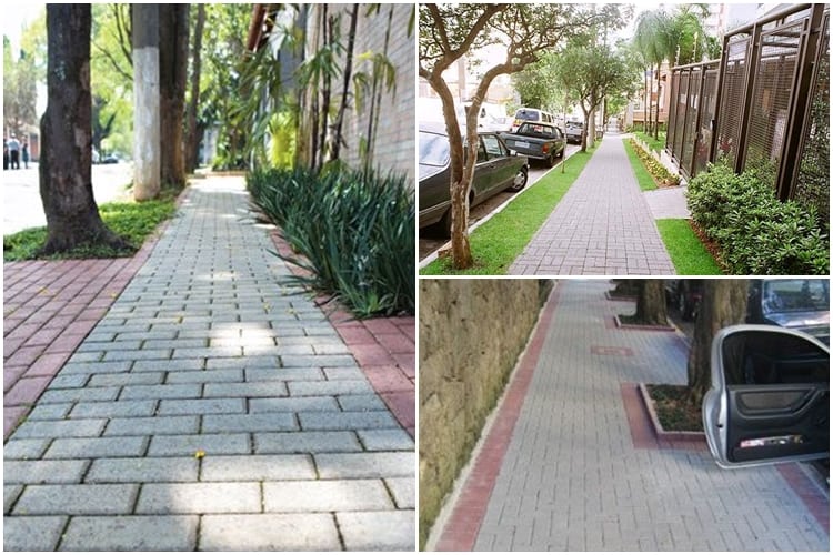 modelos de calçadas paver